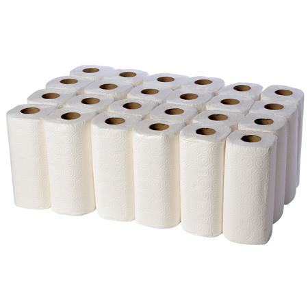 product image:Kitchen Roll 2 Ply White Pack of 24
