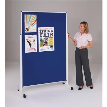 product image:Height Adjustable Mobile Noticeboard 120 x 90CM