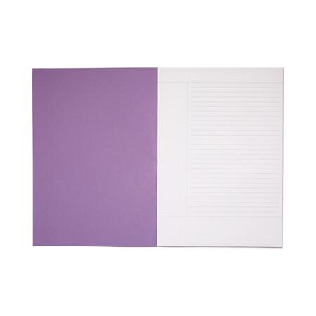 product image:Rhino A4 Cornell Exercise Book 8mm Ruled 80pg - Purple Cover