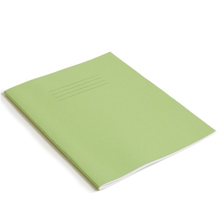product image:Exercise Book 9 x 7 (229 x 178mm) Light Green Cover 8mm Ruled 48 Pages