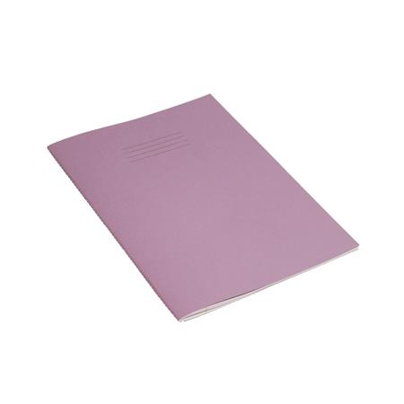 product image:Exercise Book A4 (297 x 210mm) Purple Cover 8mm Ruled & Margin 80 Pages