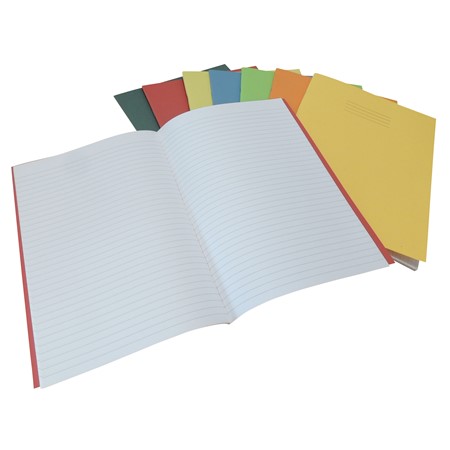 product image:Exercise Book 9 x 7 (229 x 178mm) Light Green Cover 8mm Ruled & Margin 80 Pages