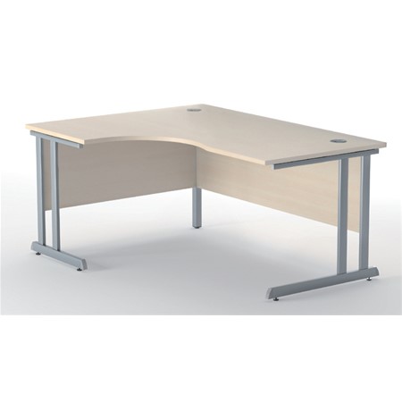 product image:FullStop - Cantilever Crescent Desk - W1400mm, Left hand